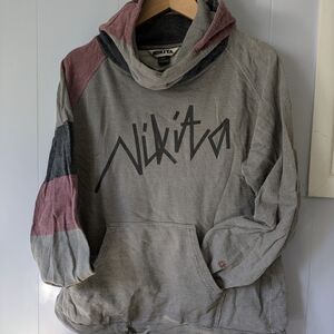 Nikita Women's Gray and Pink Hoodie